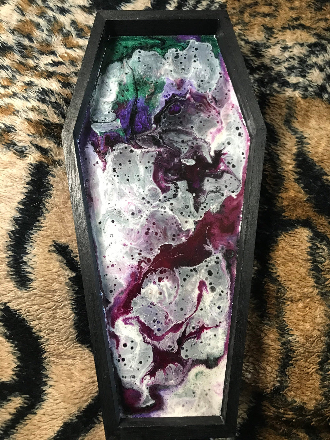 Resin coffin tray