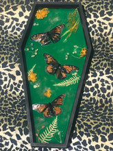Load image into Gallery viewer, Coffin tray with butterflies
