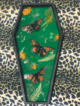 Load image into Gallery viewer, Coffin tray with butterflies
