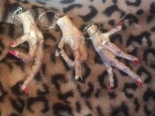 Load image into Gallery viewer, Unusual key rings chicken feet
